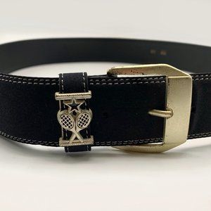Vintage Belt with Tennis Rackets